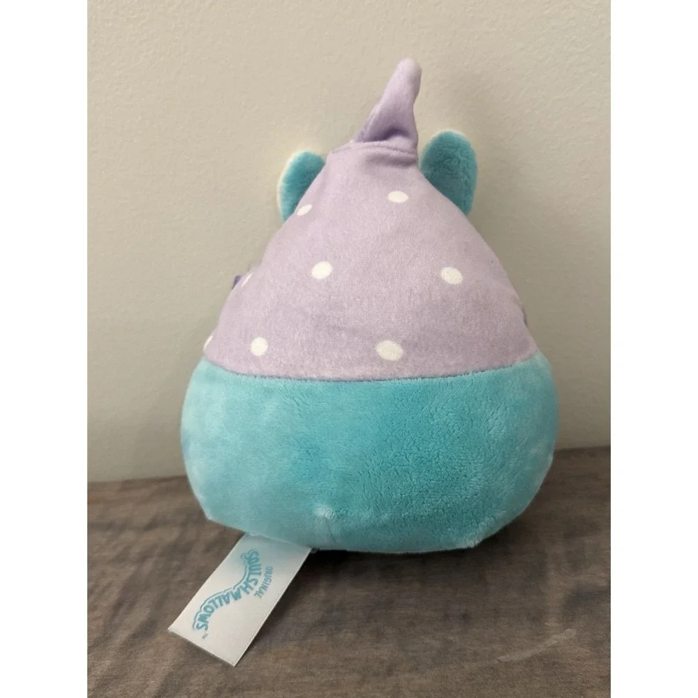 Squishmallows Easter Gnome Bunny Plush Doll Small Blue Purple White NWOT 5in